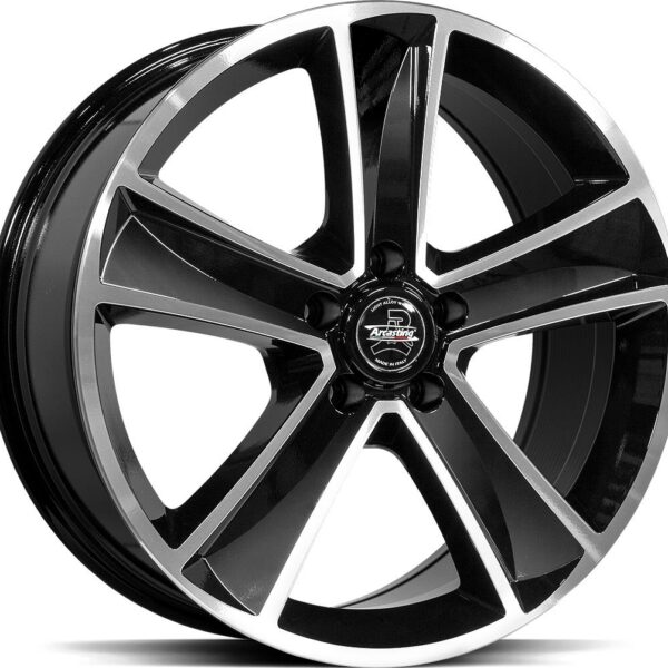 ARCASTING Mammut Diamond Black 7.0x16 5112 ET45 CB66.6 Alumiinivanteet 8677 1