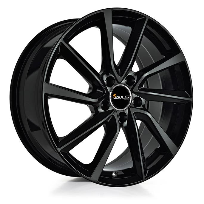 AVUS AC 518 Black 6.0x15 598 ET38 CB58.1 Alumiinivanteet 4912 1
