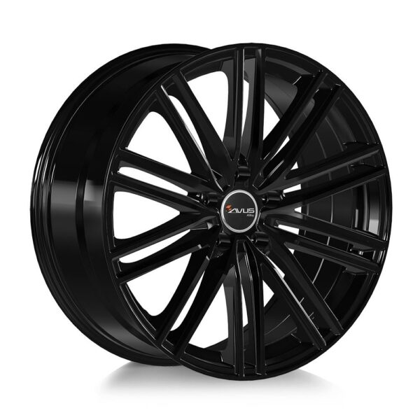 AVUS AC M08 Black 10.0x22 5130 ET50 CB71.6 Alumiinivanteet 6173 1