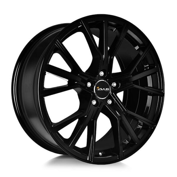 AVUS AF18 Black 9.0x22 5112 ET25 CB66.6 Alumiinivanteet 5072 1