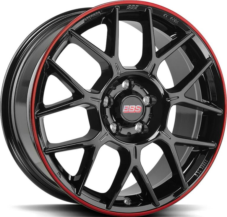 BBS XR Black Red 7.5x17 5112 ET45 CB82.0 Alumiinivanteet 32879 1