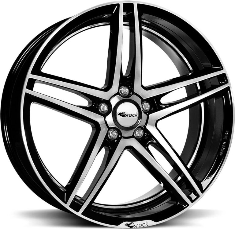 BROCK B33 Black Full Polish 8.5x19 5112 ET30 CB66.6 Alumiinivanteet 19558 1