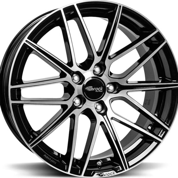 BROCK B34 Black Full Polish 8.0x18 51143 ET35 CB72.6 Alumiinivanteet 12528 1