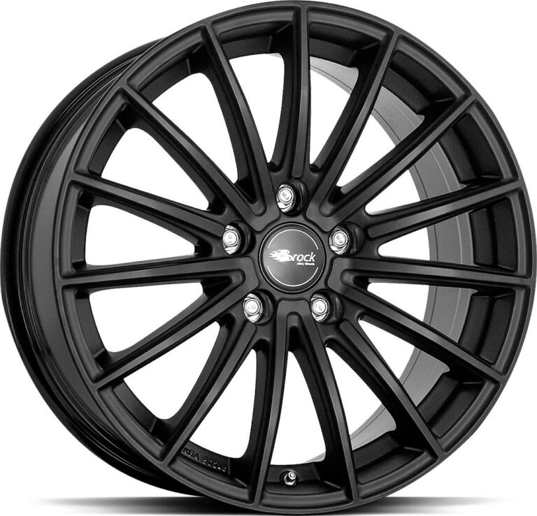 BROCK B36 Satin Black Matt 7.5x17 5112 ET35 CB66.6 Alumiinivanteet 19565 1