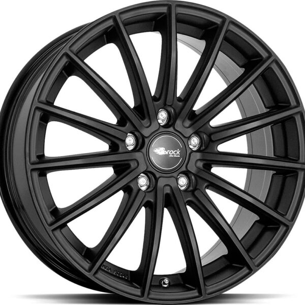 BROCK B36 Satin Black Matt 8.0x18 5112 ET45 CB66.6 Alumiinivanteet 19576 1