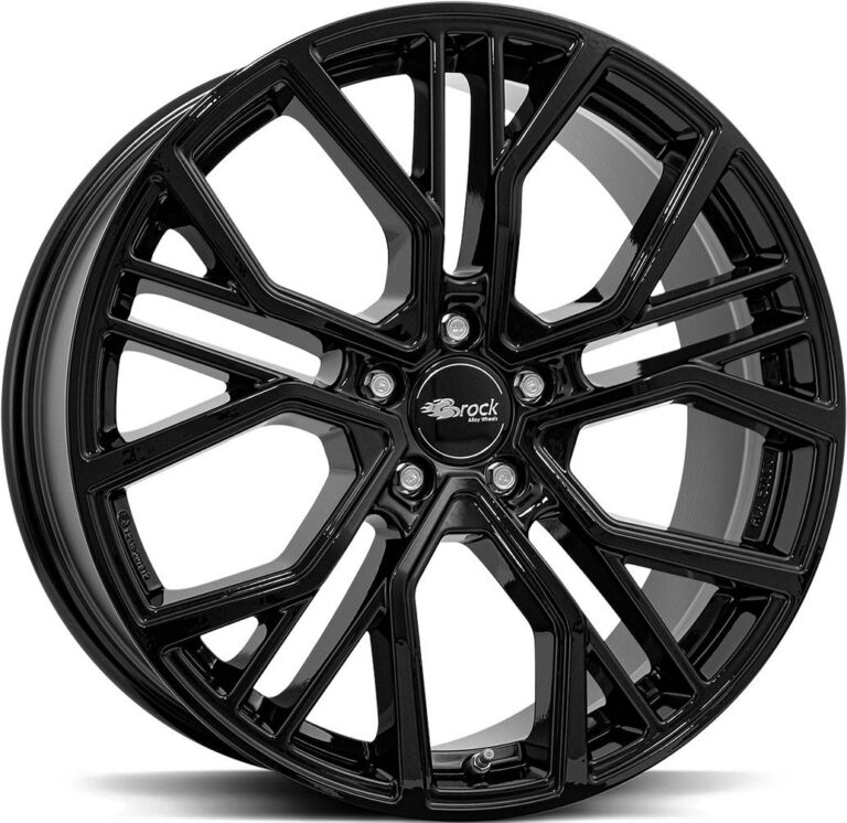 BROCK B41 Shiny Black 9.5x22 5120 ET42 CB72.6 Alumiinivanteet 37108 1