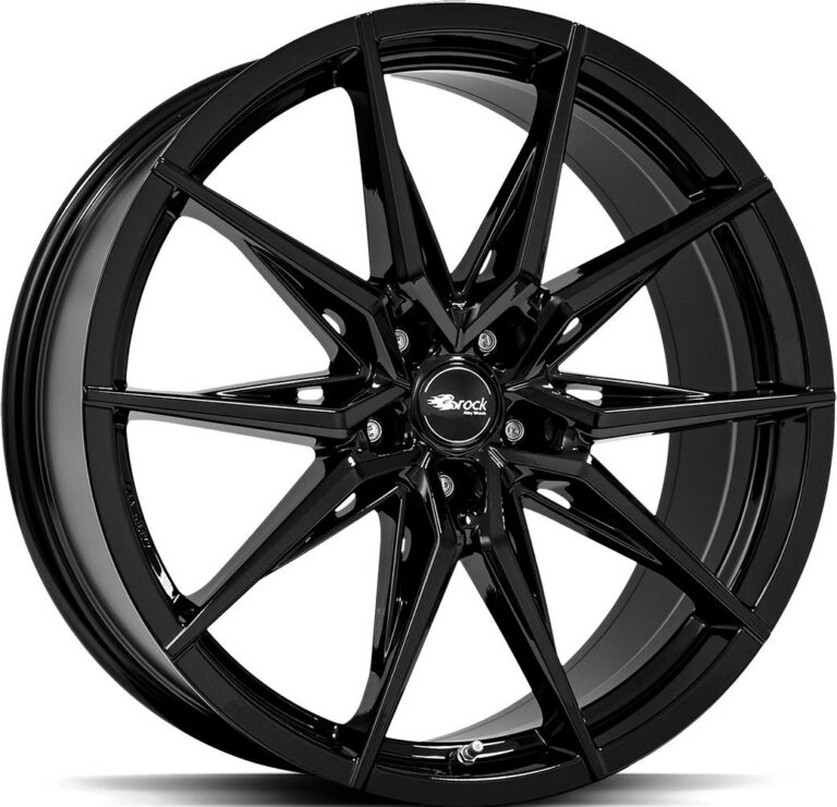 BROCK B42 Shiny Black 8.5x19 5108 ET42 CB63.4 Alumiinivanteet 28507 1