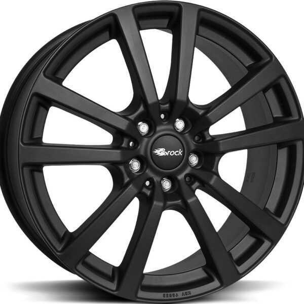 BROCK RC25T Black Matt 7.0x17 5108 ET46 CB65.1 Alumiinivanteet 24525 1