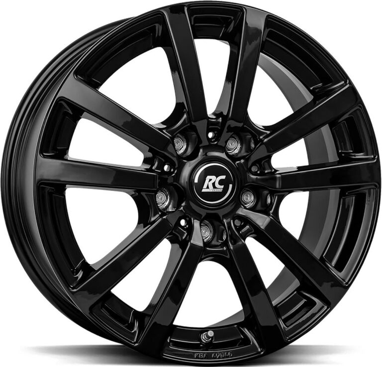 BROCK RC25T Shiny Black 6.5x16 5112 ET52 CB66.6 Alumiinivanteet 36172 1