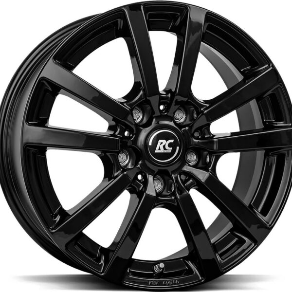 BROCK RC25T Shiny Black 7.0x17 5108 ET46 CB65.1 Alumiinivanteet 36175 1