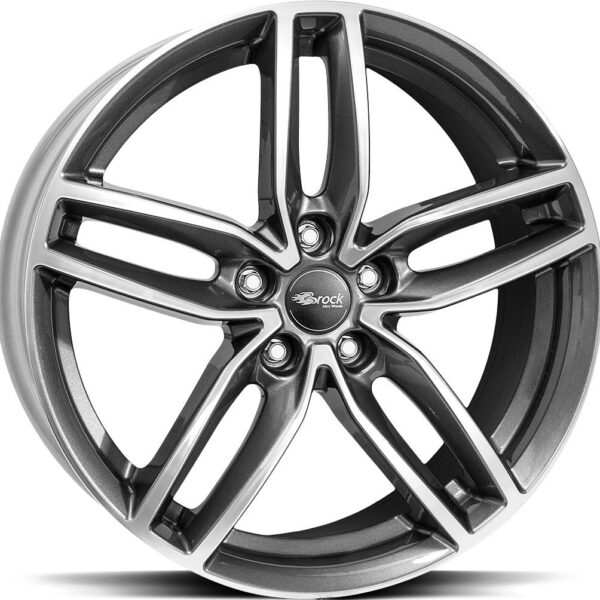 BROCK RC29 Titanium Full Polish 7.5x17 5112 ET35 CB66.6 Alumiinivanteet 13161 1