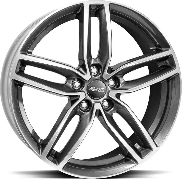BROCK RC29 Titanium Full Polish 8.0x18 51143 ET45 CB72.6 Alumiinivanteet 13182 1