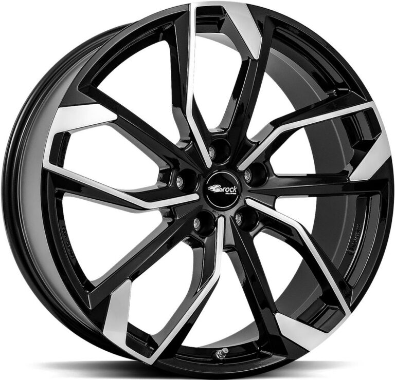 BROCK RC34 Black Full Polish 7.0x17 5108 ET40 CB63.4 Alumiinivanteet 30421 1
