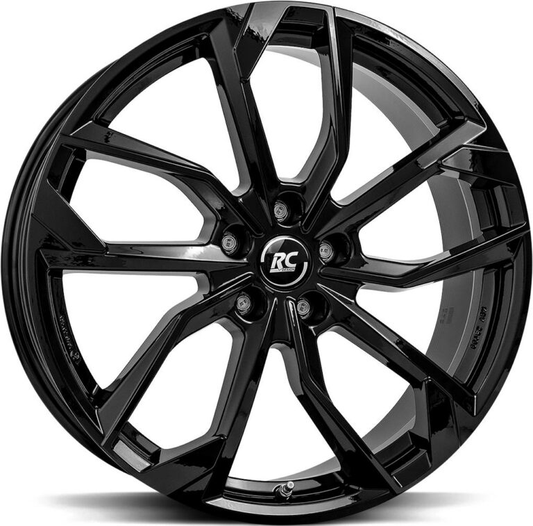 BROCK RC34 Shiny Black 6.5x16 5108 ET45 CB63.4 Alumiinivanteet 33488 1