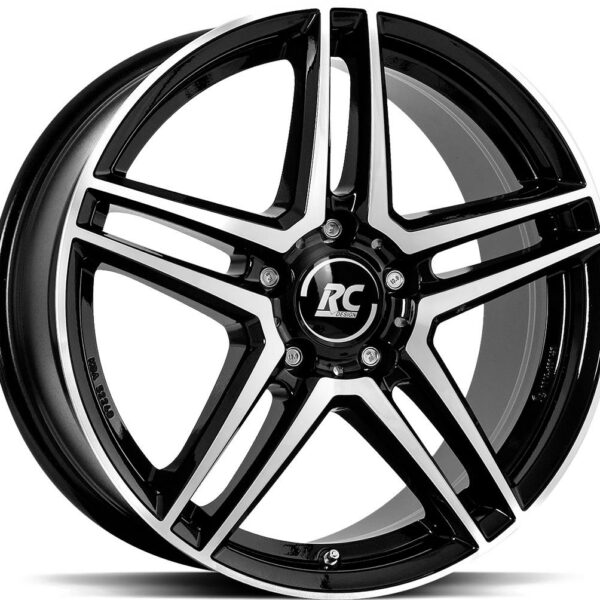 BROCK RCD17 Black Full Polish 6.5x17 5112 ET49 CB66.6 Alumiinivanteet 20170 1