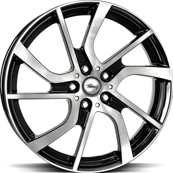 BROCK eB1 Black Full Polish 5.0x19 5112 ET43 CB66.6 Alumiinivanteet 33023 1