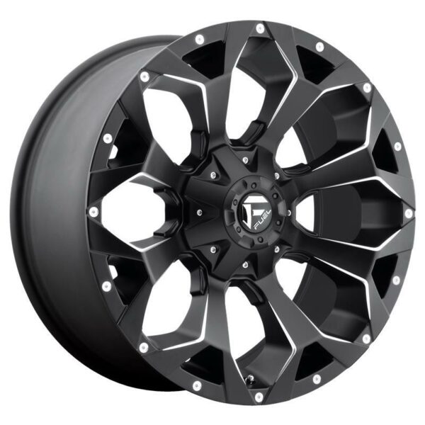 D546 ASSAULT MATTE BLACK MILLED 8.5x17 5108127 ET25 CB71.5 Alumiinivanteet 27647 1