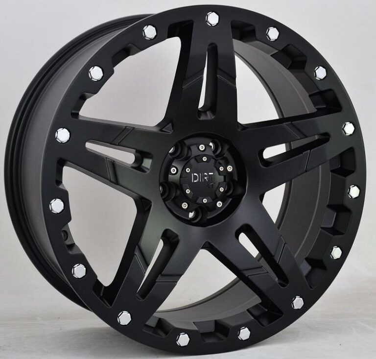 D66 Flatblack 9.0x17 5120 ET35 CB74.1 Alumiinivanteet 36752 1