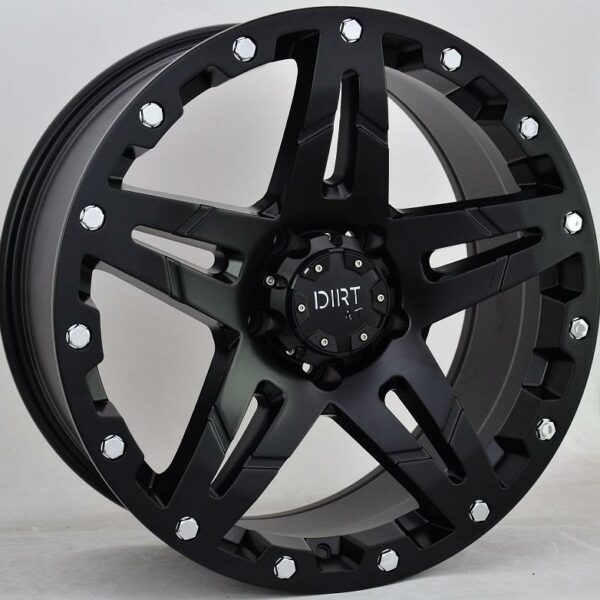 D66 Flatblack. 9.0x20 61143 ET25 CB66.1 Alumiinivanteet 13924 1