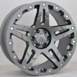 STATUSFÄLGAR D66 FLATGUNMETAL. 9x20 6/139.7 ET25 CB106.1