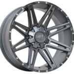 D88 Flatgrey milled rivets 9.0x18 5120127 ET25 CB74.1 Alumiinivanteet 30157 1