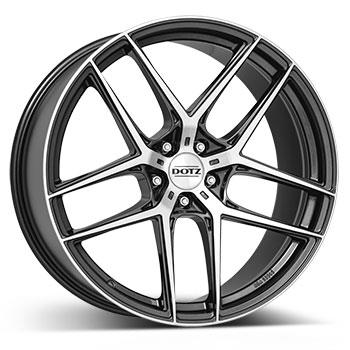 DOTZ LagunaSeca dark 8.0x19 5112 ET45 CB70.1 Alumiinivanteet 6379 1