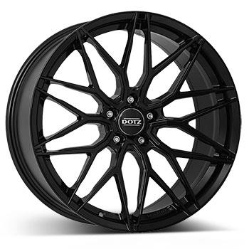 DOTZ Suzuka black 8.0x18 51143 ET48 CB71.6 Alumiinivanteet 4038 1