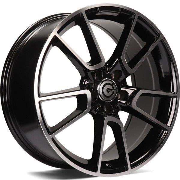 Excellent Black Front Polished 8.5x19 5112 ET45 CB66.6 Alumiinivanteet 36647 1