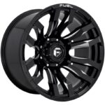 FUEL FC673 GLOSS BLACK MILLED 10x22 6/139.7 ET-18 CB106.1