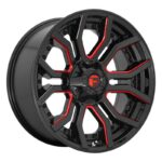 FC712 GLOSS BLACK RED TINTED CLEAR 9.0x20 6/135/139,7 ET1 CB106.1