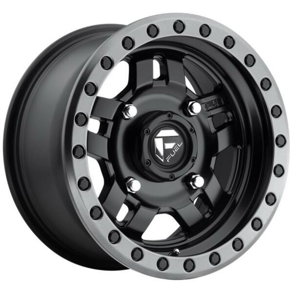 FV557 MATTE BLACK GUN METAL RING 7.0x14 4137 ET38 CB110.1 Alumiinivanteet 17112 1