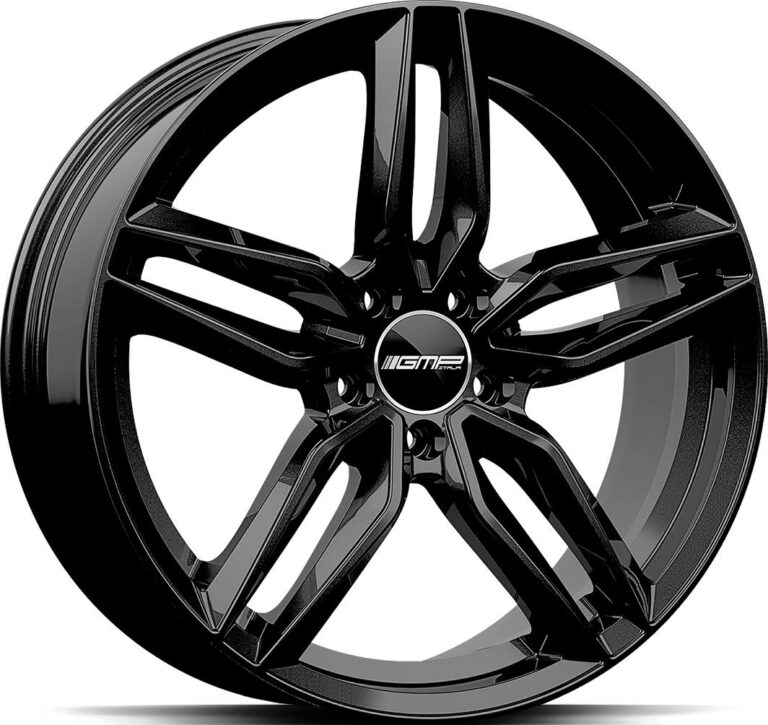 GMP Fasten Glossy Black 7.5x17 5112 ET35 CB66.6 Alumiinivanteet 6755 1