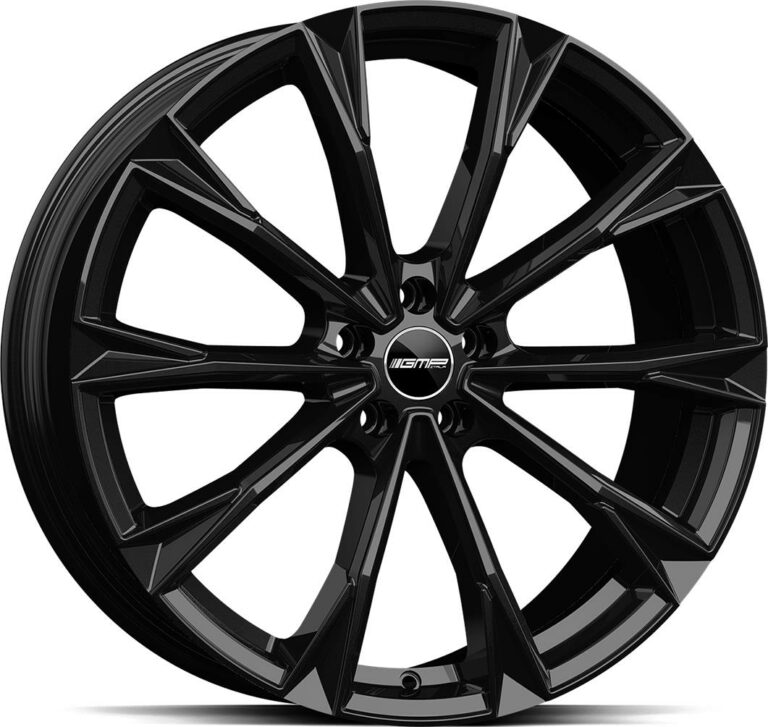 GMP Totale Glossy Black 10.0x22 5112 ET50 CB66.6 Alumiinivanteet 38415 1