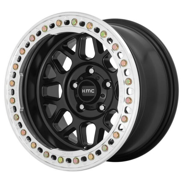 KM235 Satin Black 9.0x17 5127 ET 38 CB71.5 Alumiinivanteet 21035 1