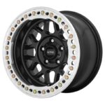 KM235 Satin Black 9.0x17 81651 ET 38 CB125.5 Alumiinivanteet 21036 1