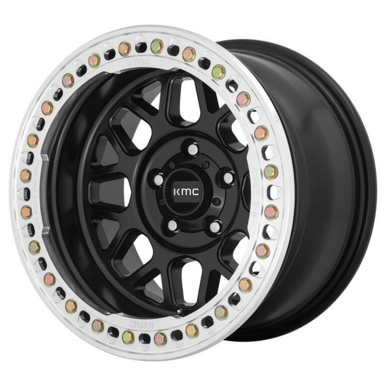KM235 Satin Black 9.0x17 81651 ET 38 CB125.5 Alumiinivanteet 21036 1