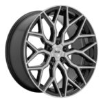 NICHE M262 MAZZANTI GLOSS BLACK BRUSHED FACE 10x22 5/112 ET20 CB66.5