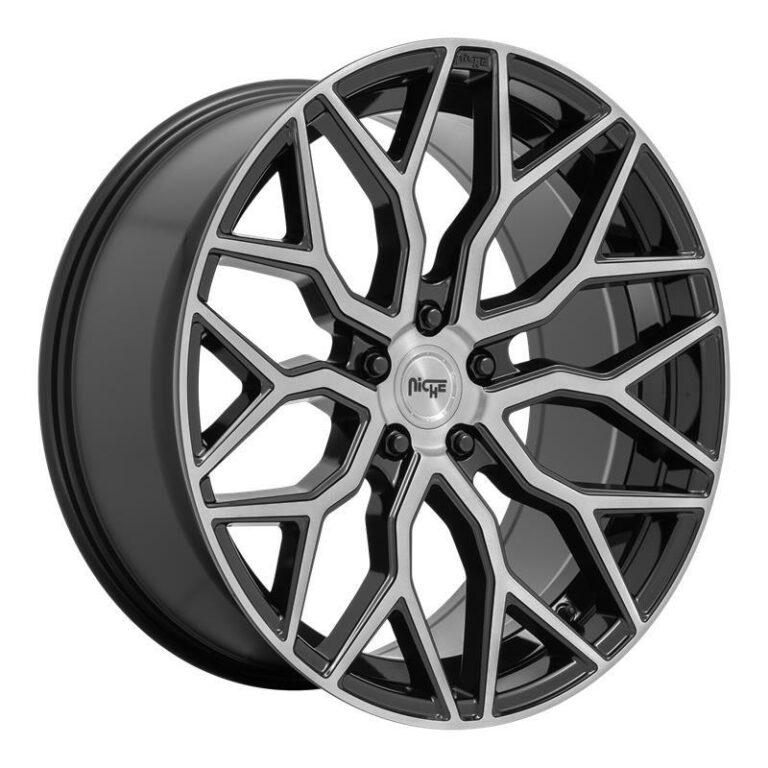 M262 MAZZANTI GLOSS BLACK BRUSHED FACE 10.0x22 5112 ET20 CB66.5 Alumiinivanteet 28892 1