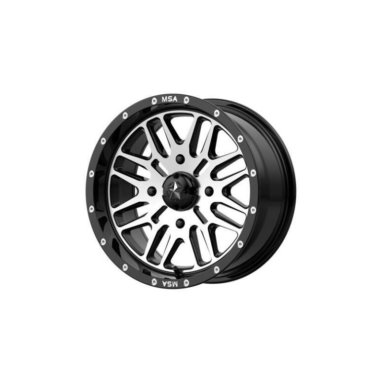 MA38 Gloss Black Machined 7.0x14 4137 ET10 CB112.0 Alumiinivanteet 17355 1