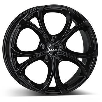 MAK Lario Gloss Black 9.0x20 5110 ET29 CB65.1 Alumiinivanteet 4174 1