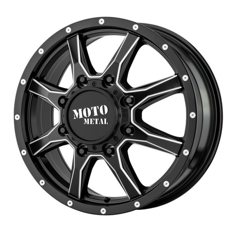 MO995 Satin Black Milled Front 8.25x20 81651 ET127 CB117.0 Alumiinivanteet 16151 1