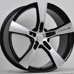 P28 Black machined face 10.0x22 5/130 ET45 CB71.6