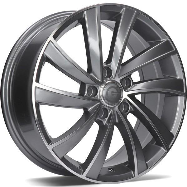 Prague Anthracite Front Polished 6.5x16 5112 ET43 CB57.1 Alumiinivanteet 35214 1