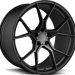R SERIES R13 Satin Black 8.5x19 5108 ET42 CB63.4 Alumiinivanteet 9108 1