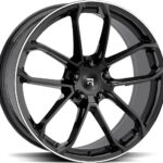 R-SERIES R14 Black Polish 9.5x21 5/112 ET37 CB66.6