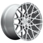 RC110 GLOSS SILVER MACHINED 8.5x18 5/112 ET45 CB66.5