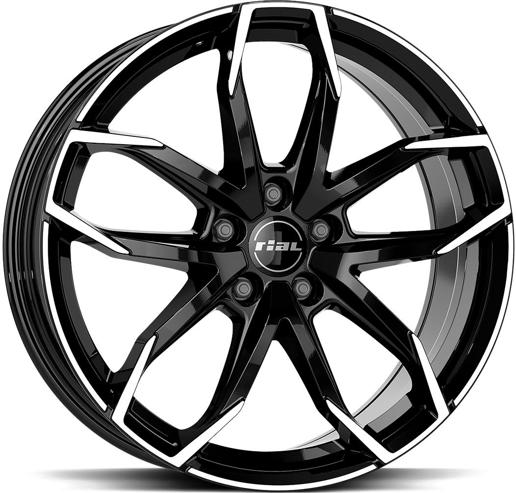 RIAL Lucca Diamond Black Pol 7.5x17 51143 ET45 CB70.1 Alumiinivanteet 1861 1 RIAL Lucca Diamond Black Pol 7.5x17 51143 ET45 CB70.1 Alumiinivanteet 1861 1