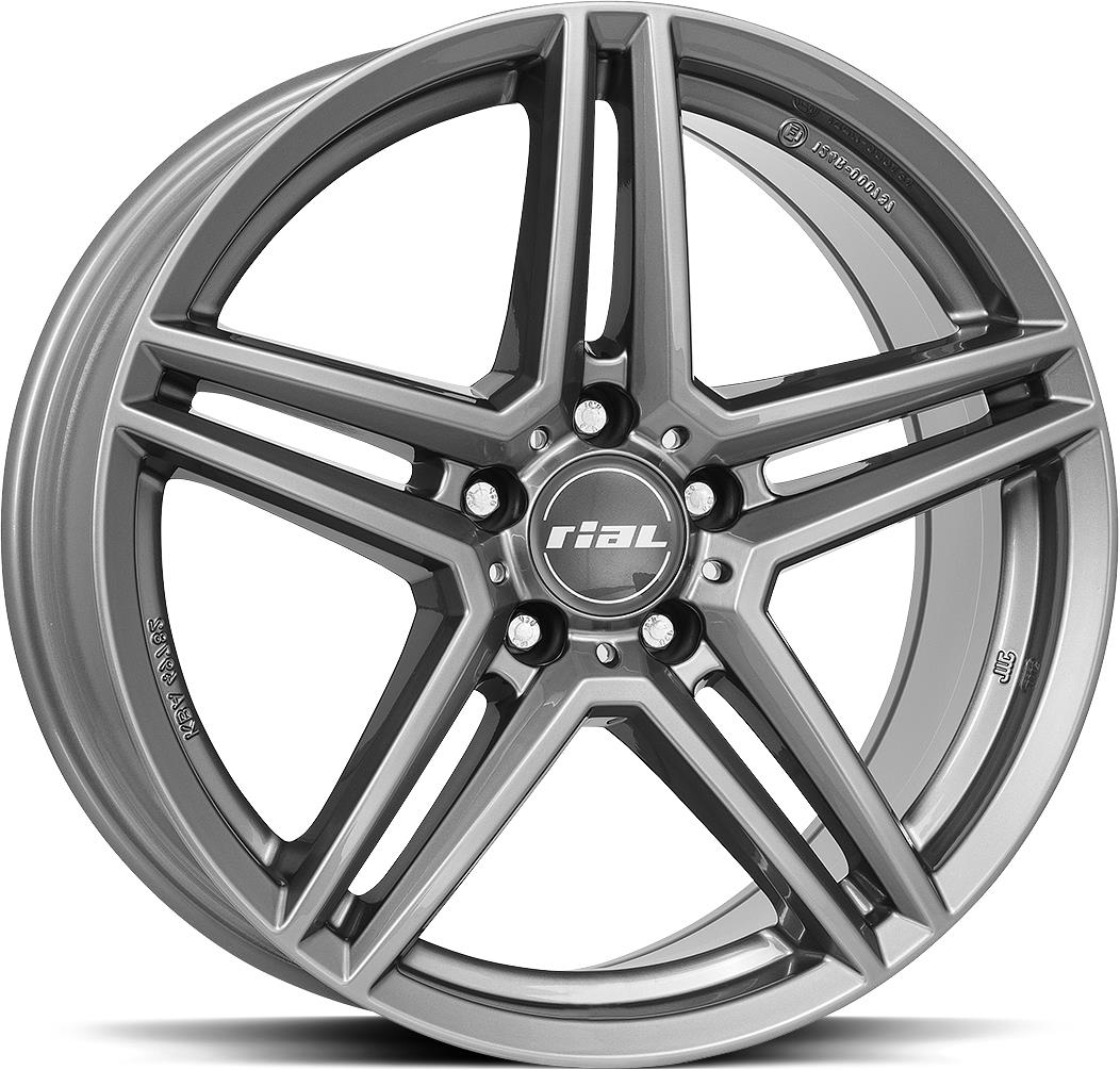 RIAL M10 Metal Grey 8.5x19 5112 ET35 CB66.6 Alumiinivanteet 12904 1 RIAL M10 Metal Grey 8.5x19 5112 ET35 CB66.6 Alumiinivanteet 12904 1