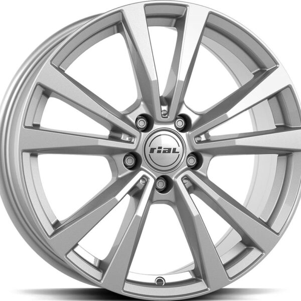 RIAL M12 Polar Silver 7.0x17 5112 ET44 CB66.6 Alumiinivanteet 7571 1