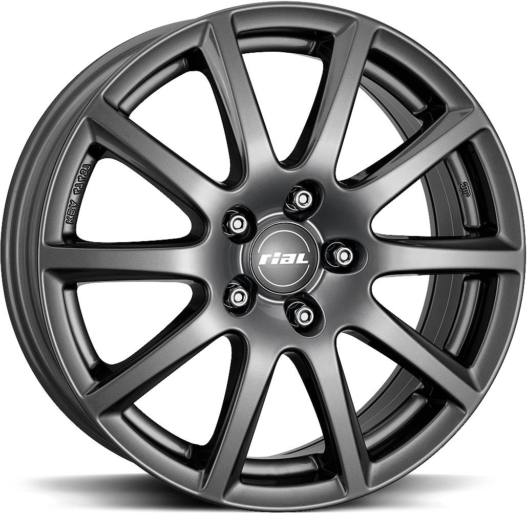 RIAL Milano Titanium 6.5x16 51143 ET38 CB70.1 Alumiinivanteet 33346 1 RIAL Milano Titanium 6.5x16 51143 ET38 CB70.1 Alumiinivanteet 33346 1